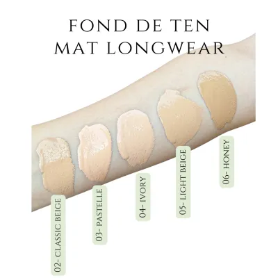 Fond De Ten MAT Longwear SPF 15 ANNIE 02 Classic Beige