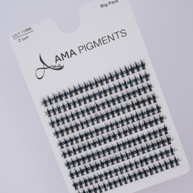 False Eyelashes Big Pack LILY 11 mm Ama Pigments