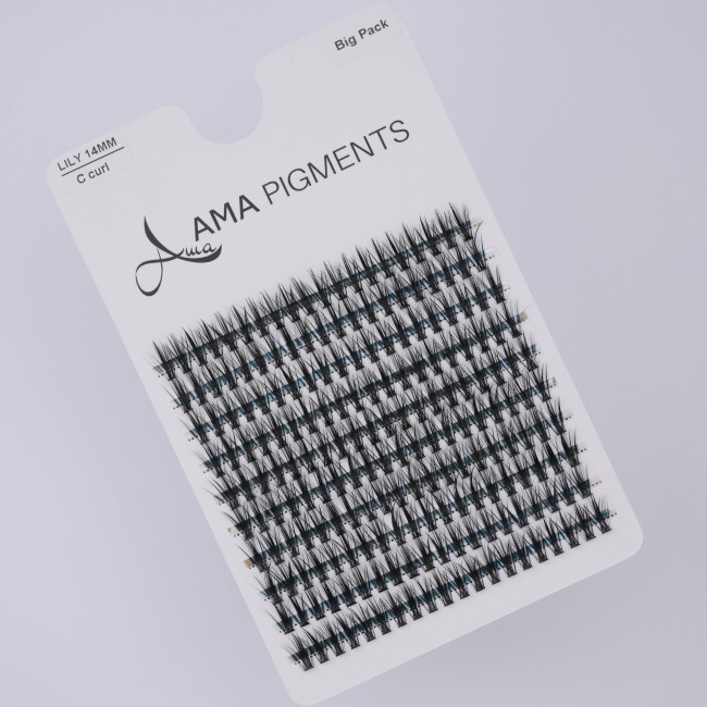 False Eyelashes Big Pack LILY 14 mm Ama Pigments