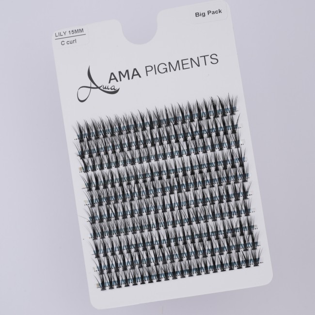 False Eyelashes Big Pack LILY 15 mm Ama Pigments