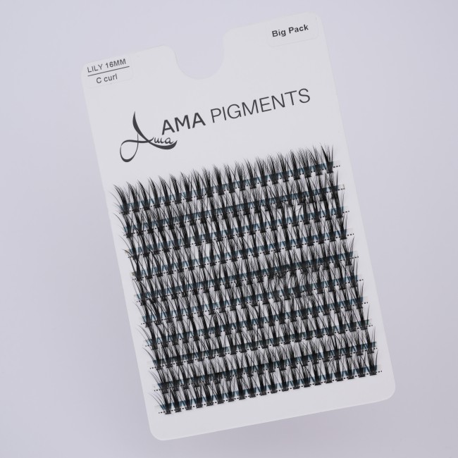False Eyelashes Big Pack LILY 16 mm Ama Pigments