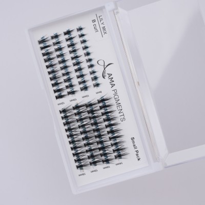 False Eyelashes Small Pack LILY MIX B 8mm-15mm  Ama Pigments