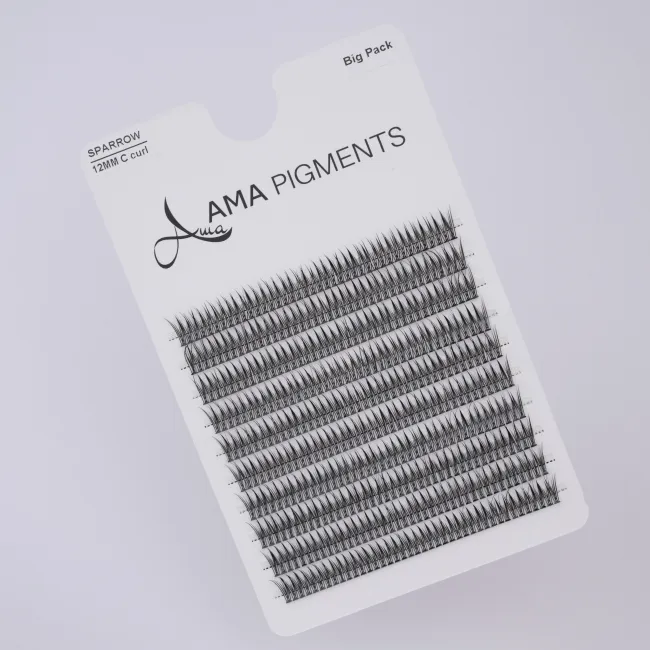 False Eyelashes Big Pack SPARROW 12 mm Ama Pigments