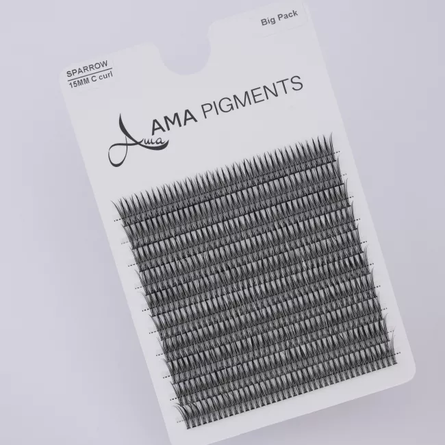 False Eyelashes Big Pack SPARROW 15 mm Ama Pigments False Eyelashes Big Pack SPARROW 15 mm Ama Pigments