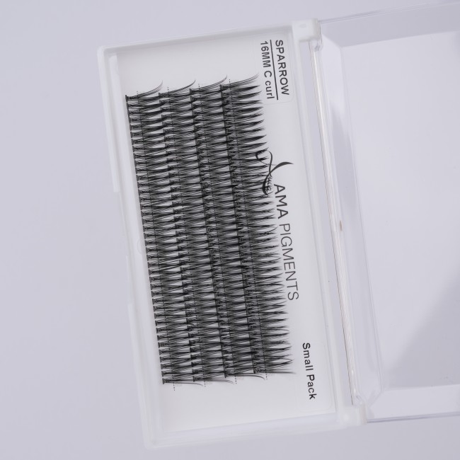 False Eyelashes Small Pack SPARROW 16 mm Ama Pigments