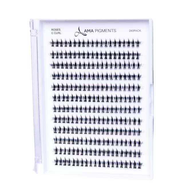 False Individual Lashes ROSE C 240 pack 10mm False Individual Lashes ROSE C 240 pack 10mm