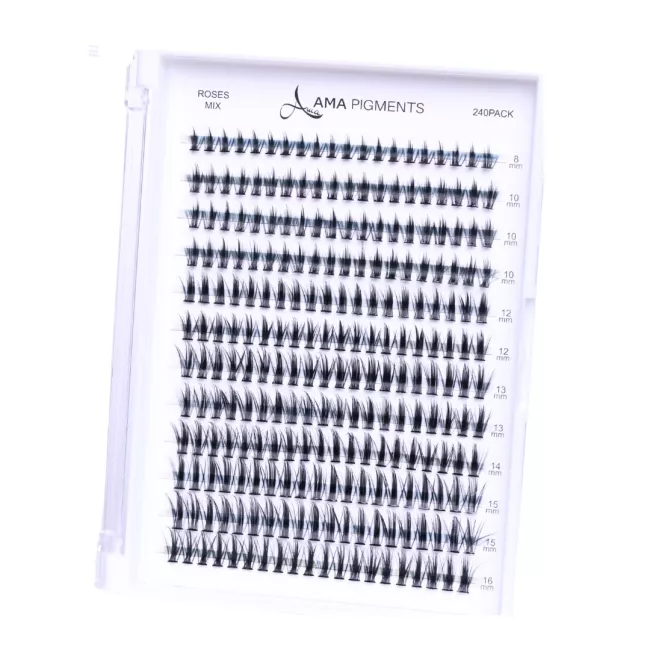 False Individual Lashes ROSE C Mix 240 pack False Individual Lashes ROSE C Mix 240 pack