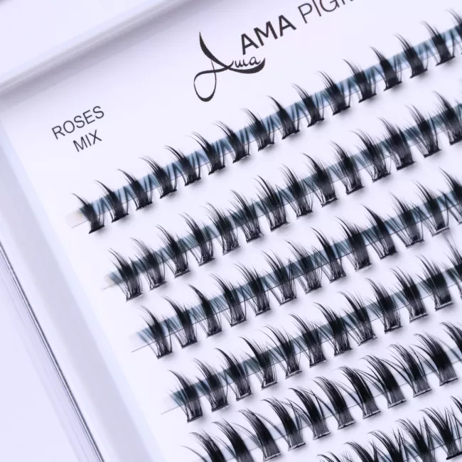 False Individual Lashes ROSE C Mix 240 pack False Individual Lashes ROSE C Mix 240 pack