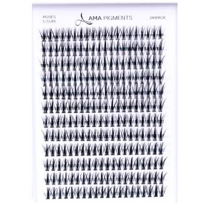 False Individual Lashes ROSE B 240 pack 15mm False Individual Lashes ROSE B 240 pack 15mm
