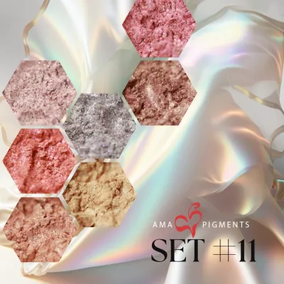 Bridesmaids Flowers - Sample Bridal Pigments Set No 11 Bridesmaids Flowers - Sample Bridal Pigments Set No 11